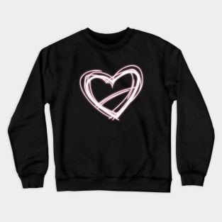 Eternal Radiance - Glowy Heart Crewneck Sweatshirt